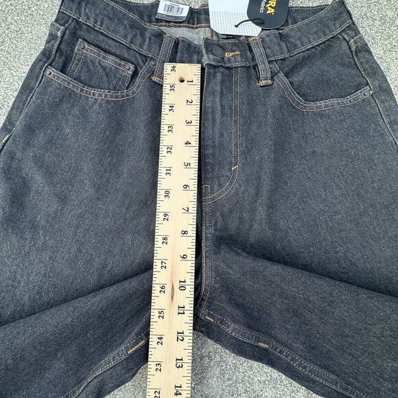 Levis Super Baggy Jeans Mens 28x34 Strong Dark Gray Denim Skate Drawstring - Picture 3 of 13